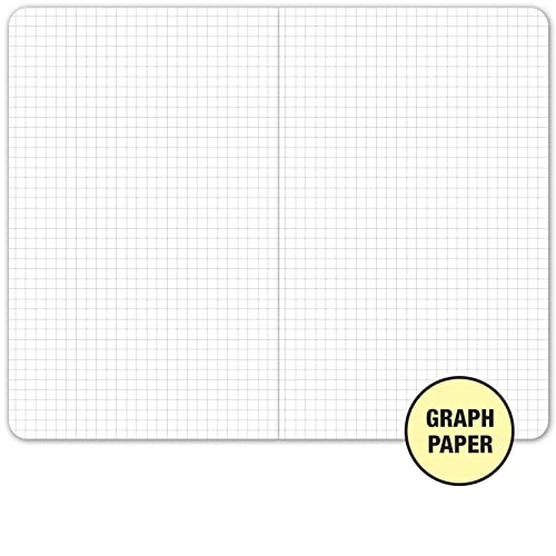 Field Notebook/Journal – 5″x8″ – Green Cover – Graph Book – Pack of 4