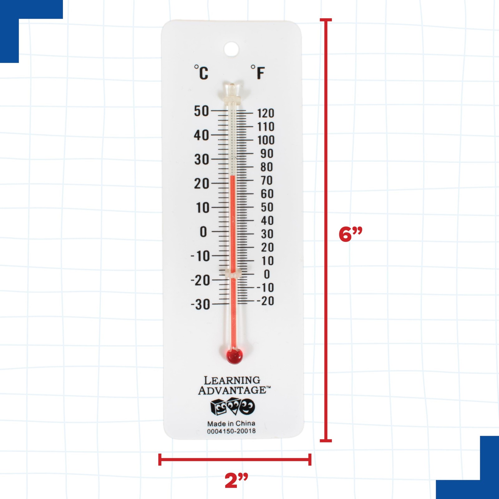 Student Thermometers – Set of 10 – Dual-Scale – Mercury-Free – Easy To Read, …