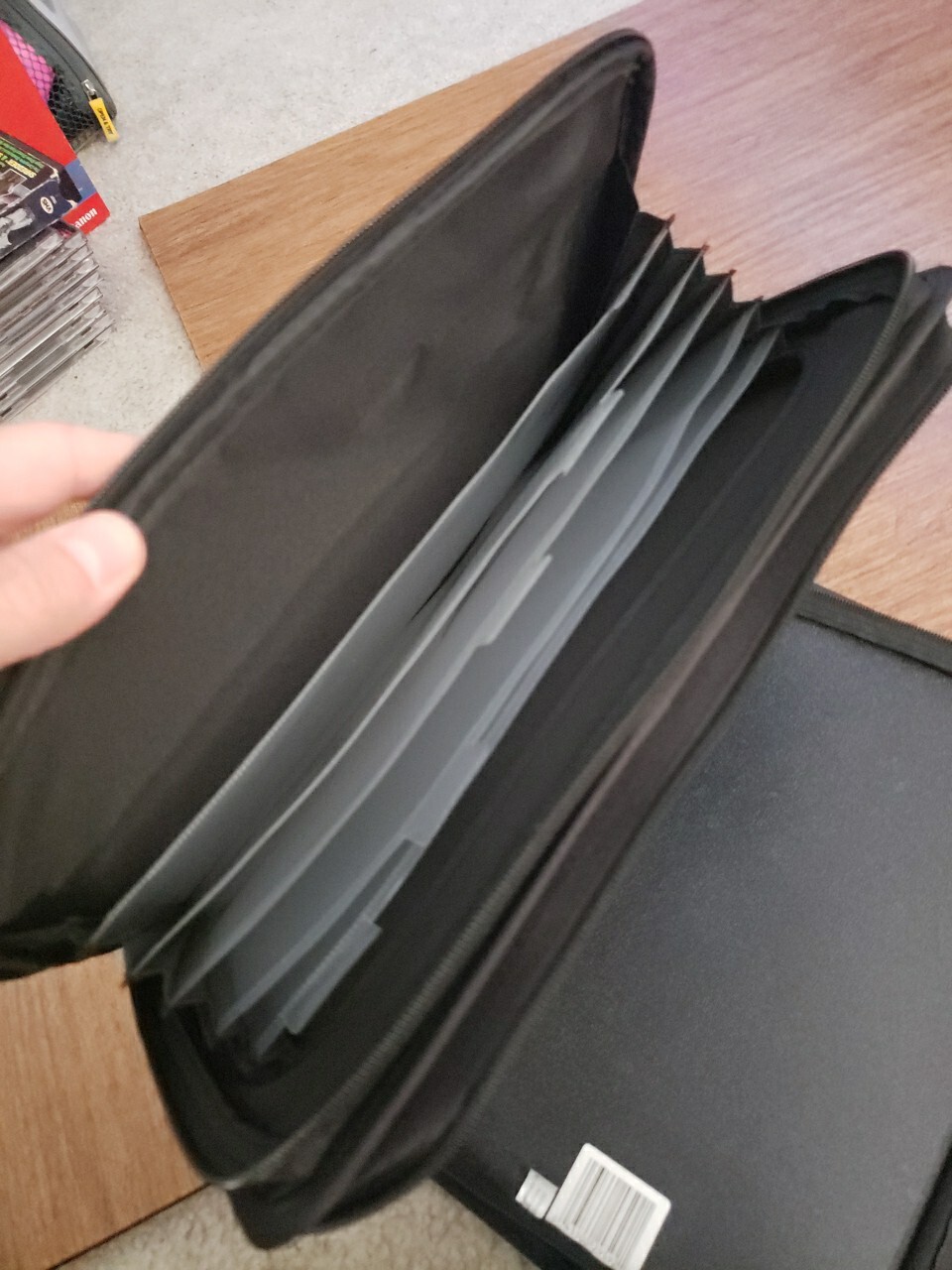 FIVE STAR 2″ Gray & Black Zipper Binder Plus Multi-Access File New No Tags