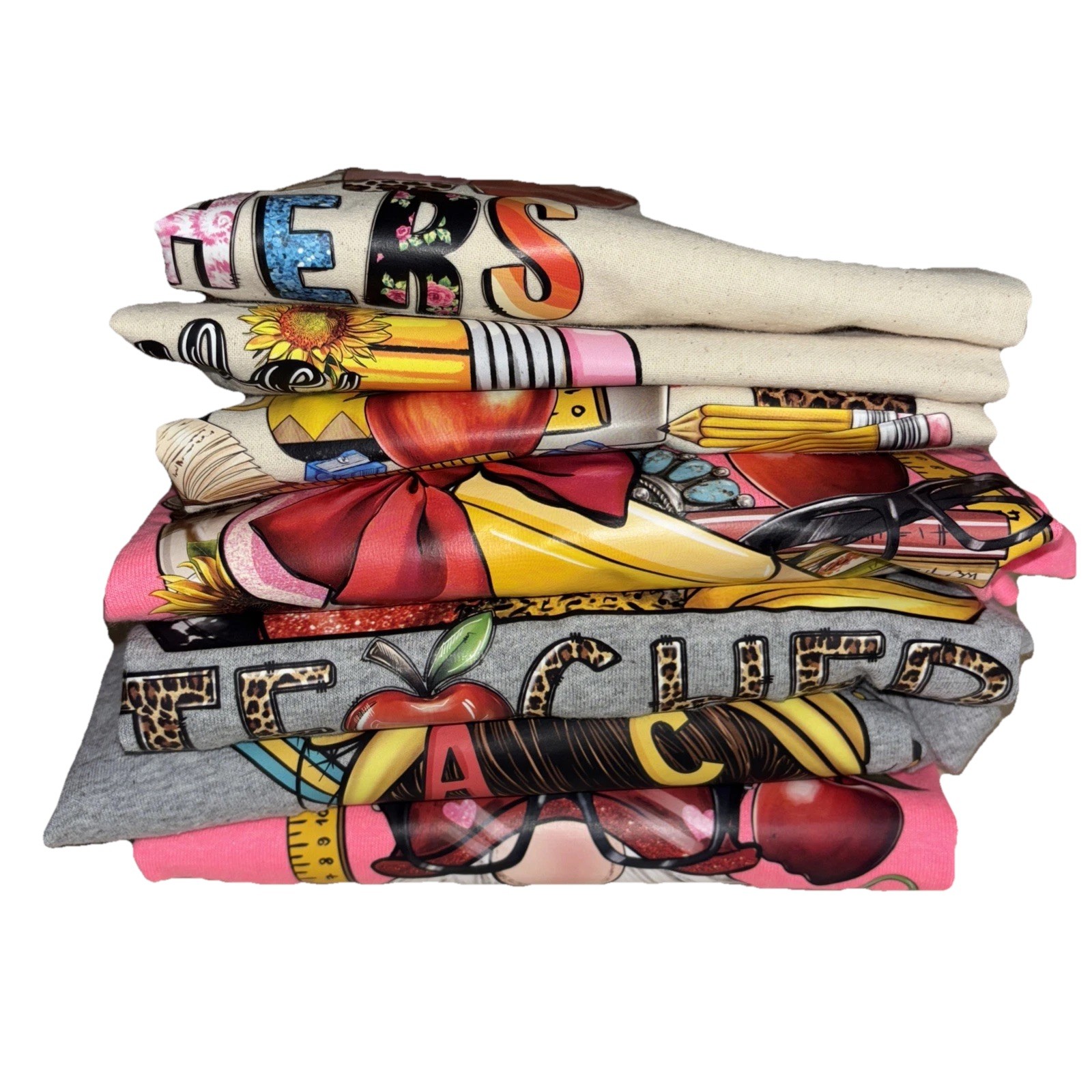 Teacher Appreciation Gift Set Lot T-Shirts Tote Bags New Women’s Large Bundle
