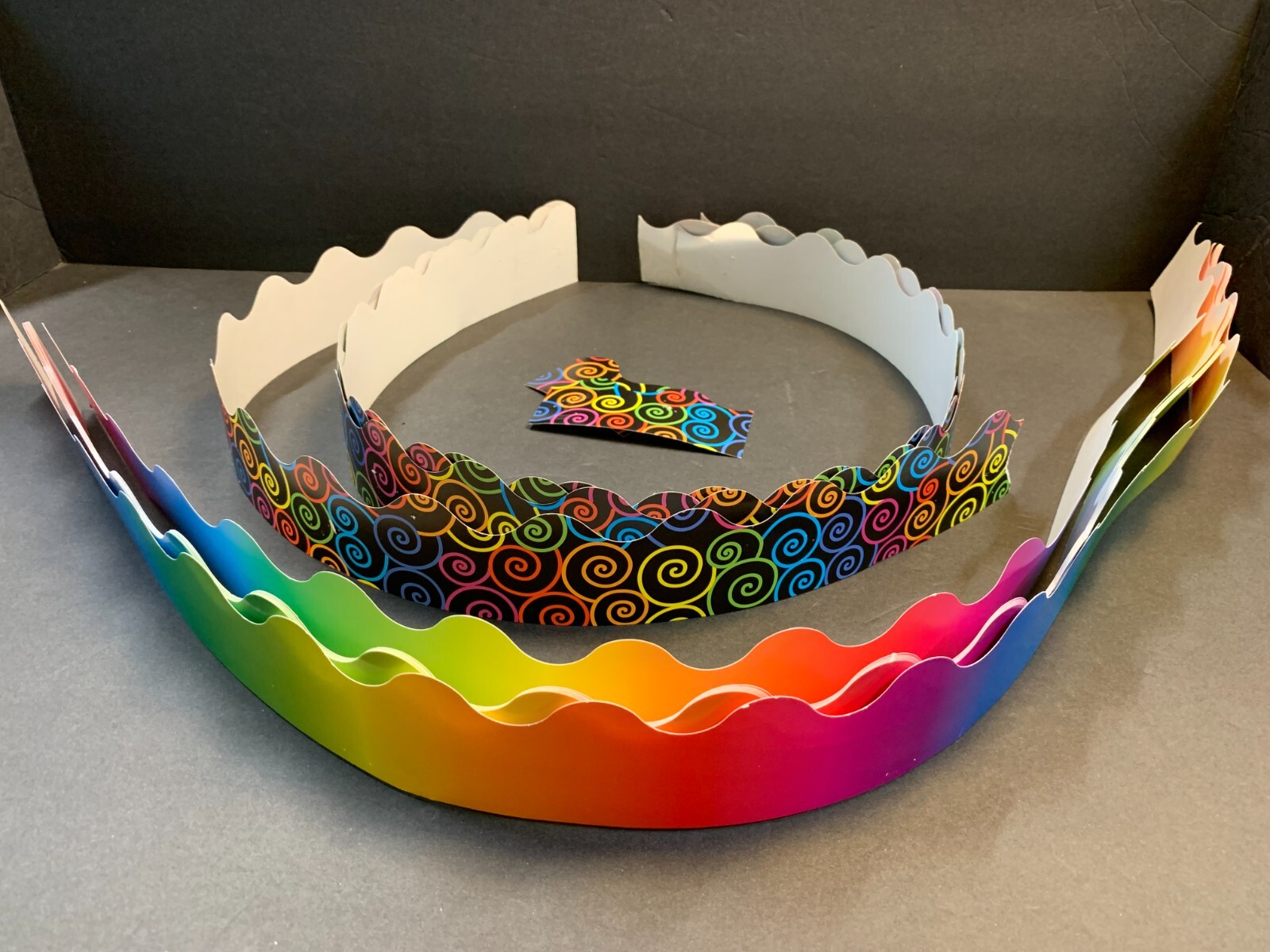 School Bulletin Board Borders Swirled Colors and Multicolor