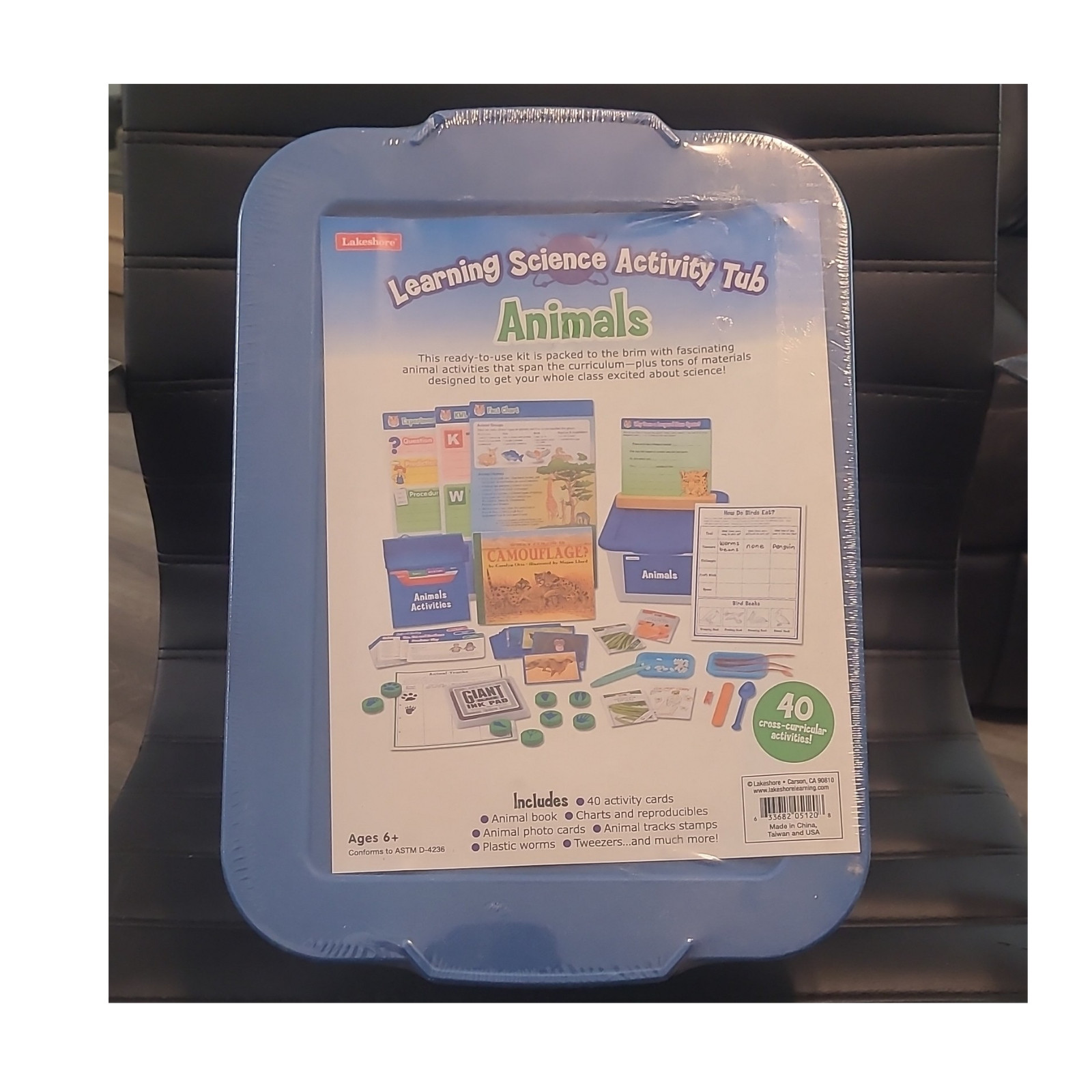 Lakeshore Science Activity Tub Animals Educational Cards Sets Teaching Kit TT986