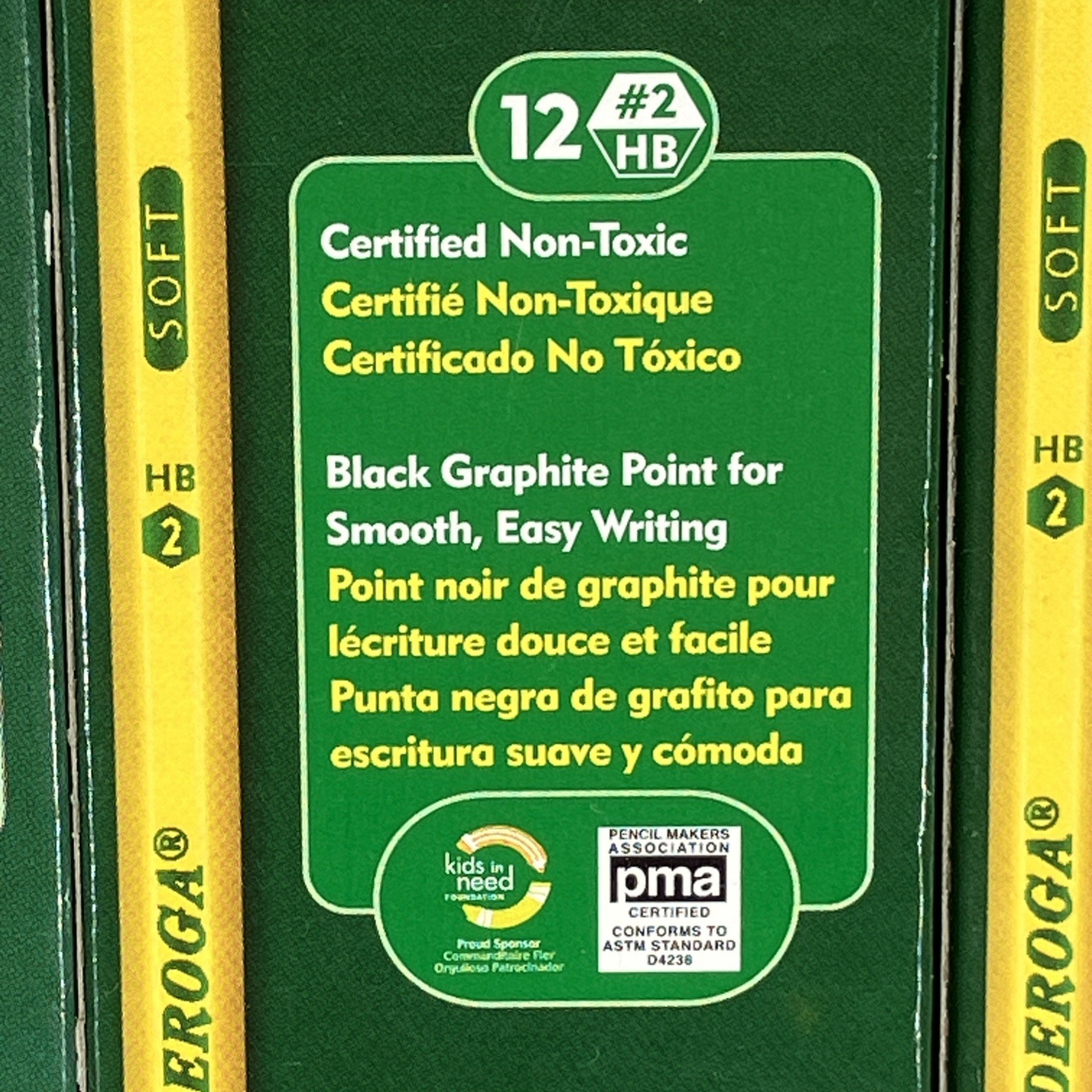 Dixon Ticonderoga 13882 2HB 12 Count Box Lot Of 5 60 Yellow Pencils Total Cedar