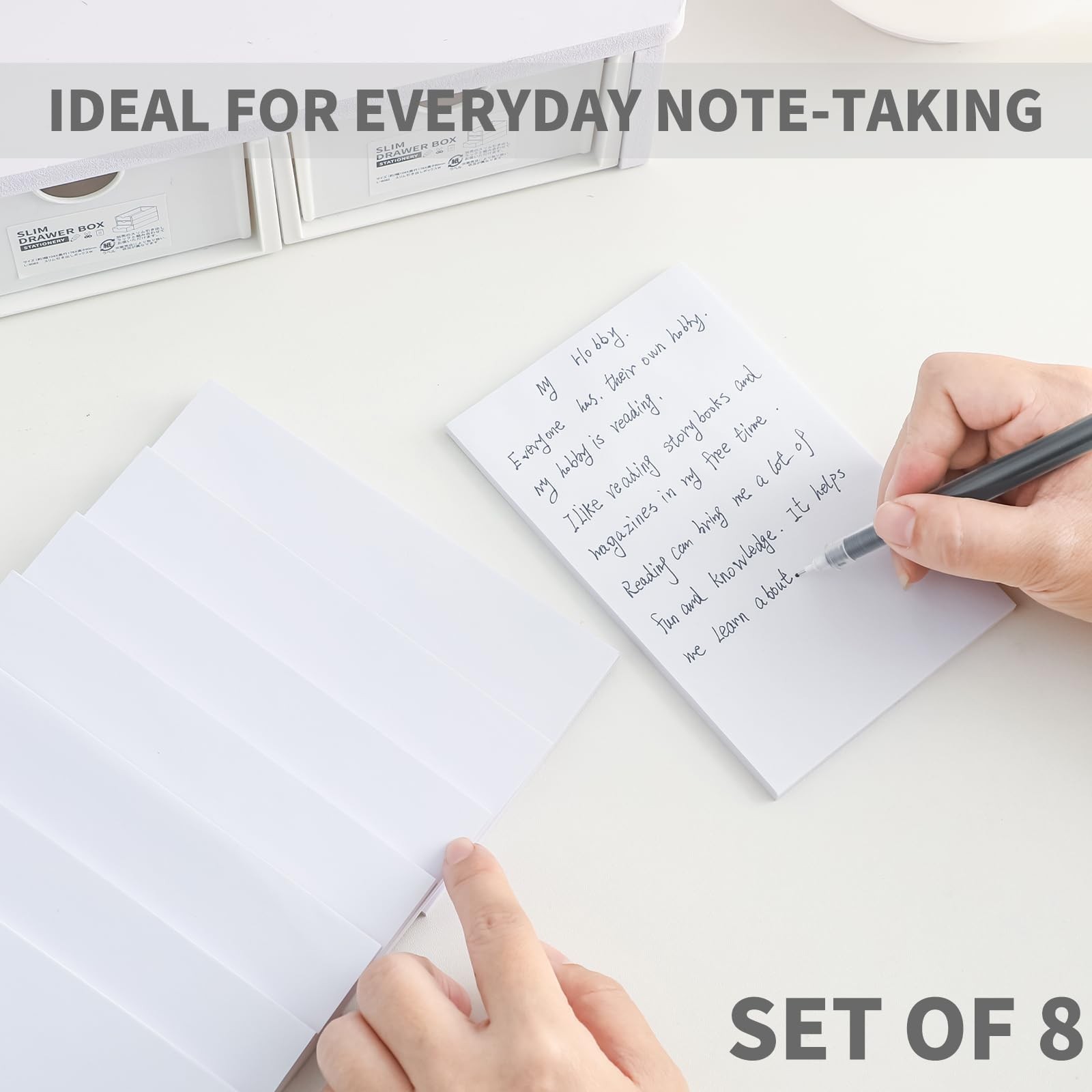 QiCheng Note Pads Memo Pads Small Notepad 50 Sheets 4X6 note pad Scratch Pads…