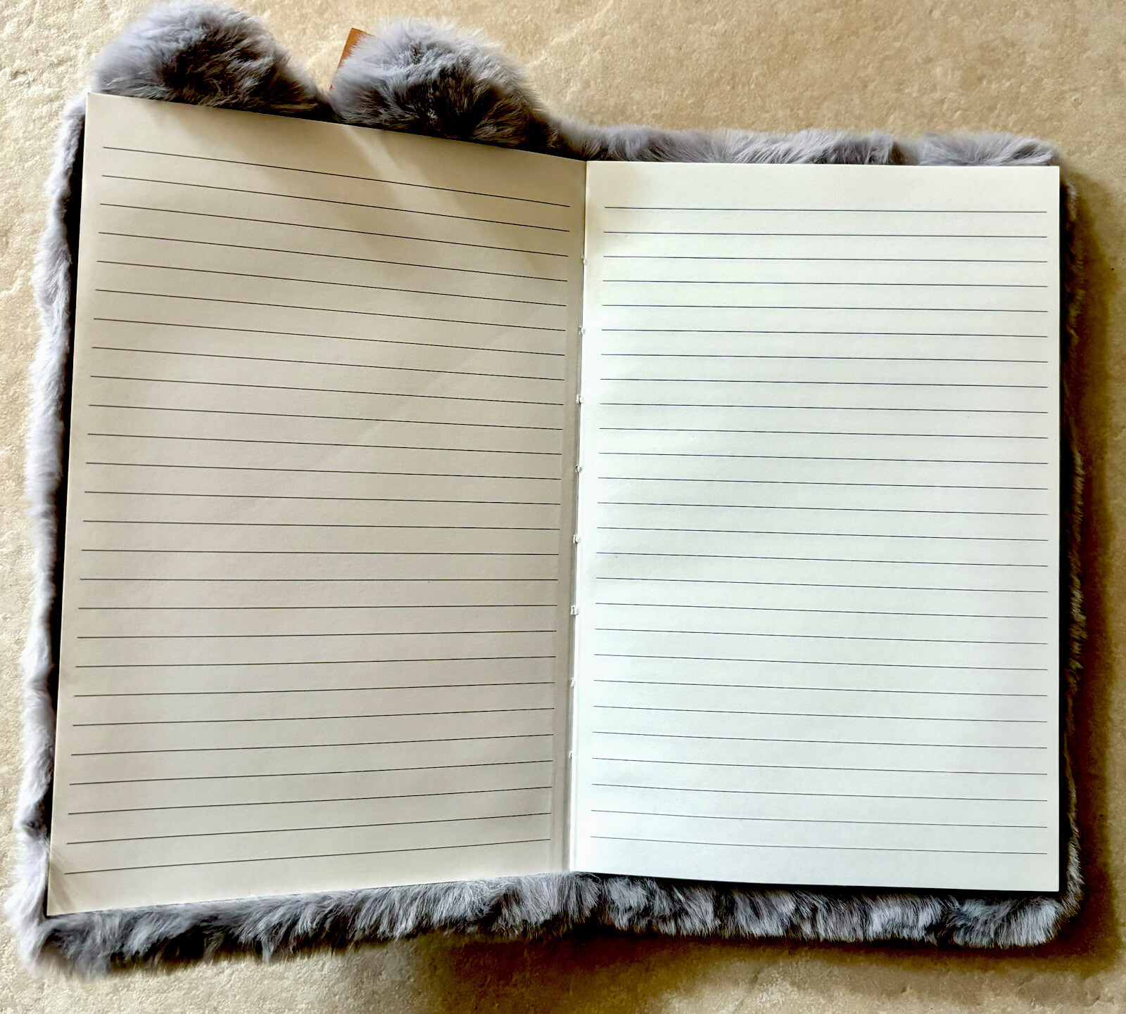 Pep Rally l Fluffy Journal Kittens Faux Fur Hardcover l Lined 80 Pages