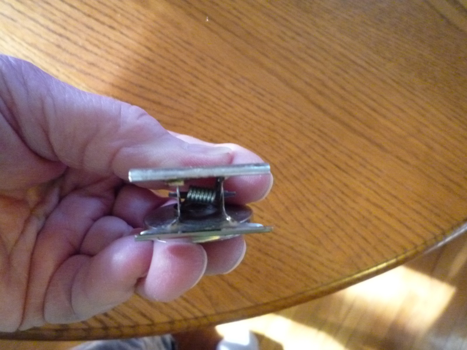 2 Vintage Metal Magnetic Paper Binder Clamps Medium and Small