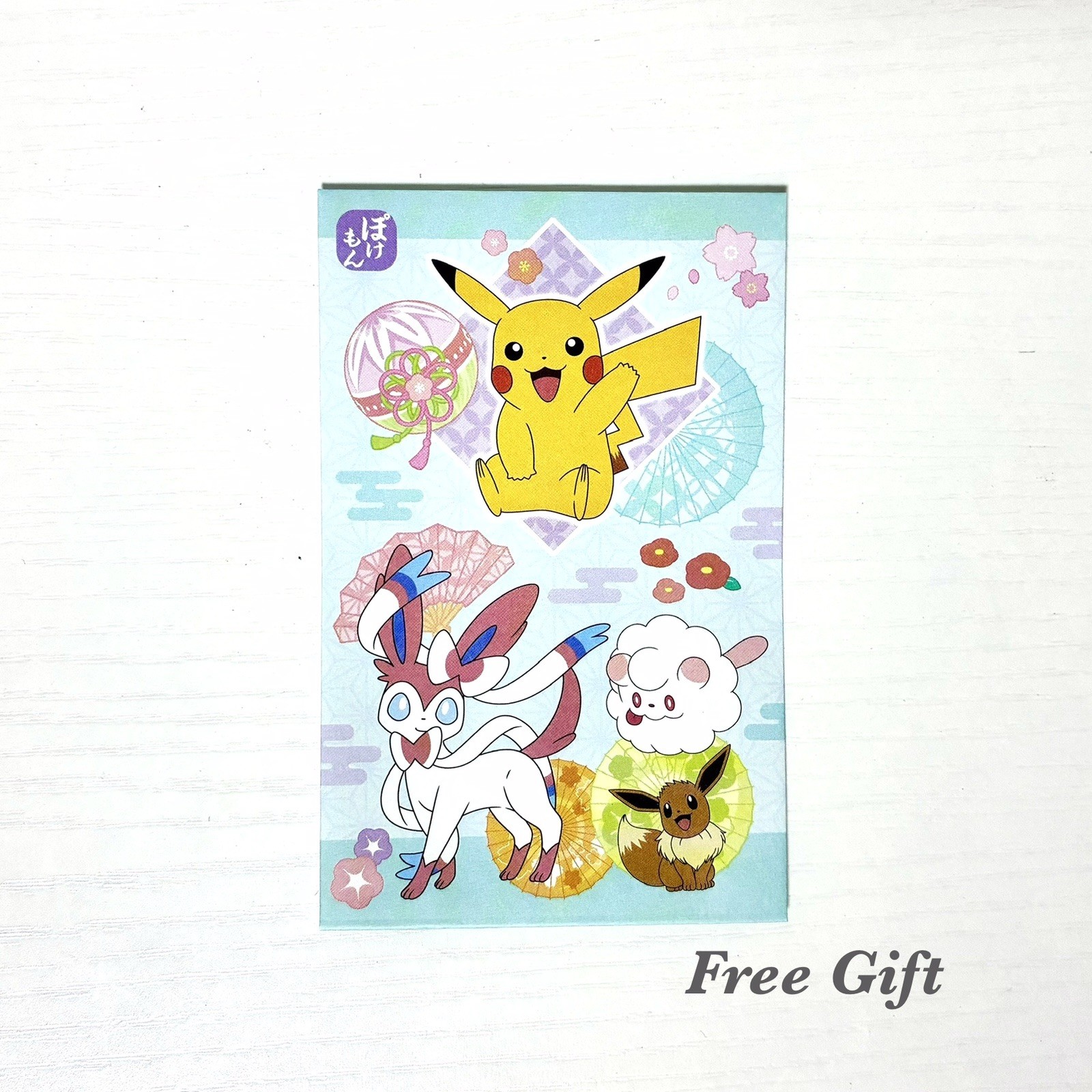 Pokemon Kawaii Stationery Set 6pc Holographic Stickers Notebook Pencil Japan