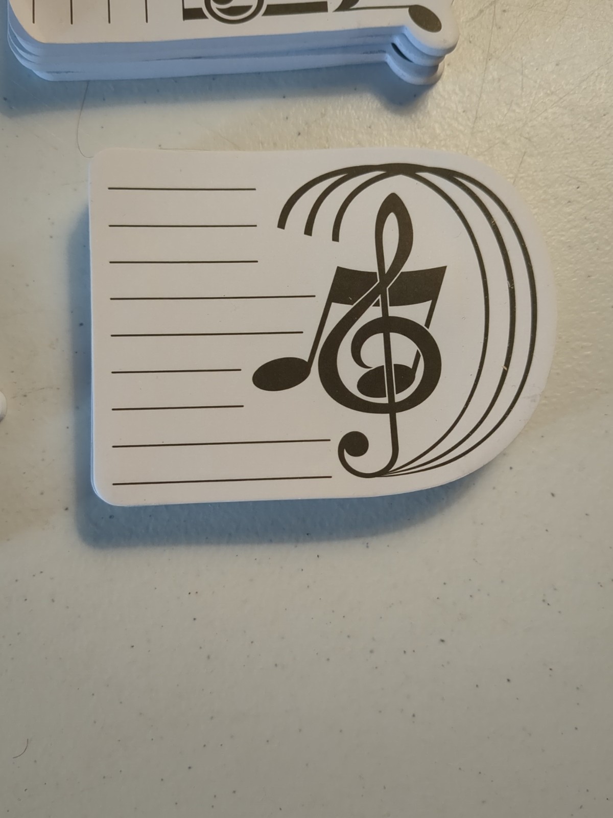 Self-Stick Note Pad Removable Memo Pads Musical Note Shape Memo 27 Notepads