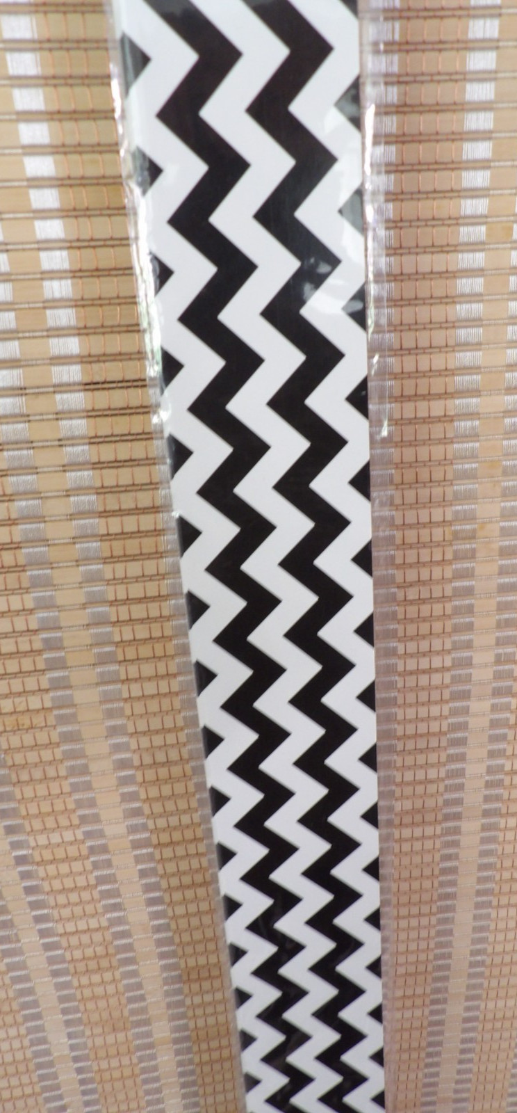 Black & White Zig Zag Chevron Polka Dot Double Sided Border 12 pcs – 36″x3″ long
