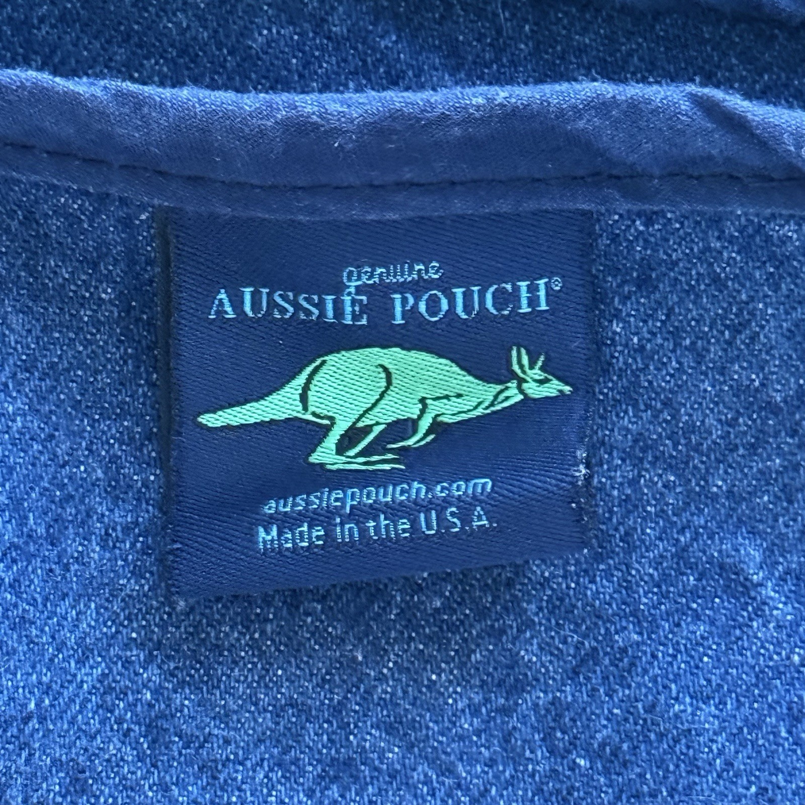 Genuine Aussie Pouch Chair Pocket Organizer Denim Blue USA Made LOT OF 4 School