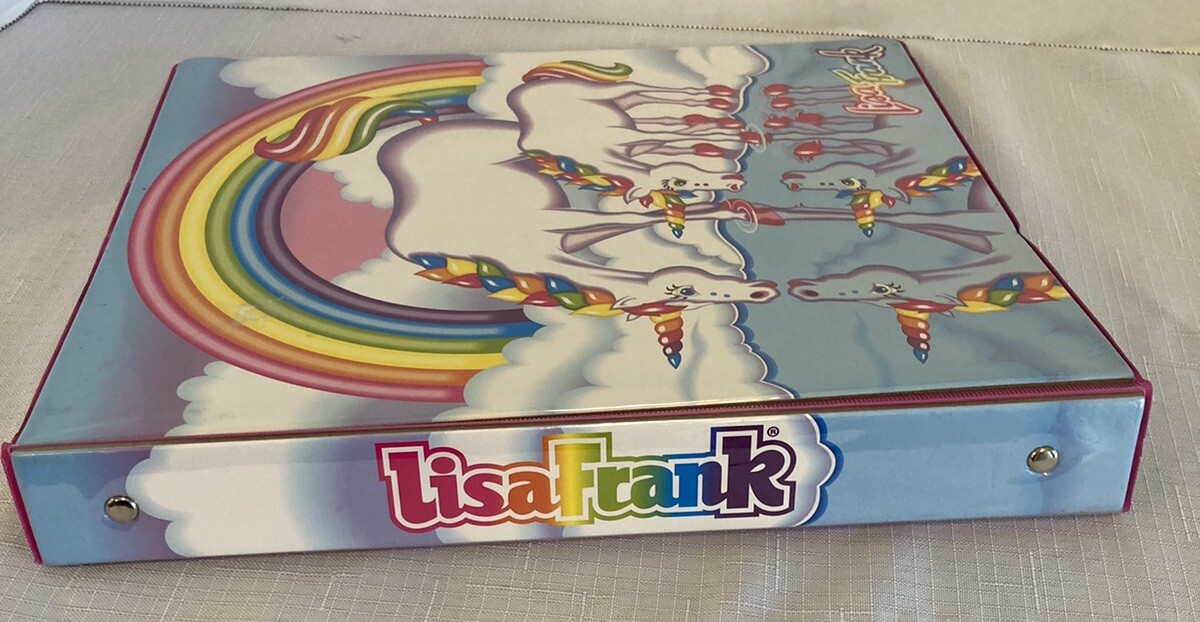 Lisa Frank Retro 3 Ring Binder 30th Birthday Markie Celeste 2021 Unicorns