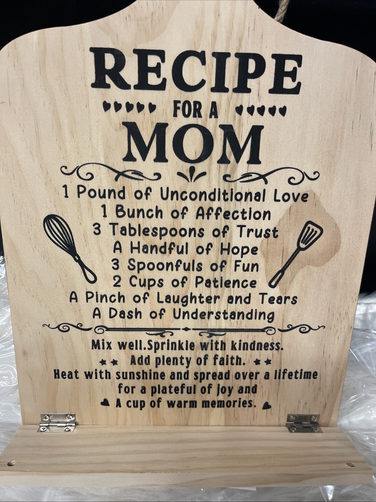 Wooden Cookbook Stand with 1 Apron HIGHT Adjustable Bookholder for Kitchen…