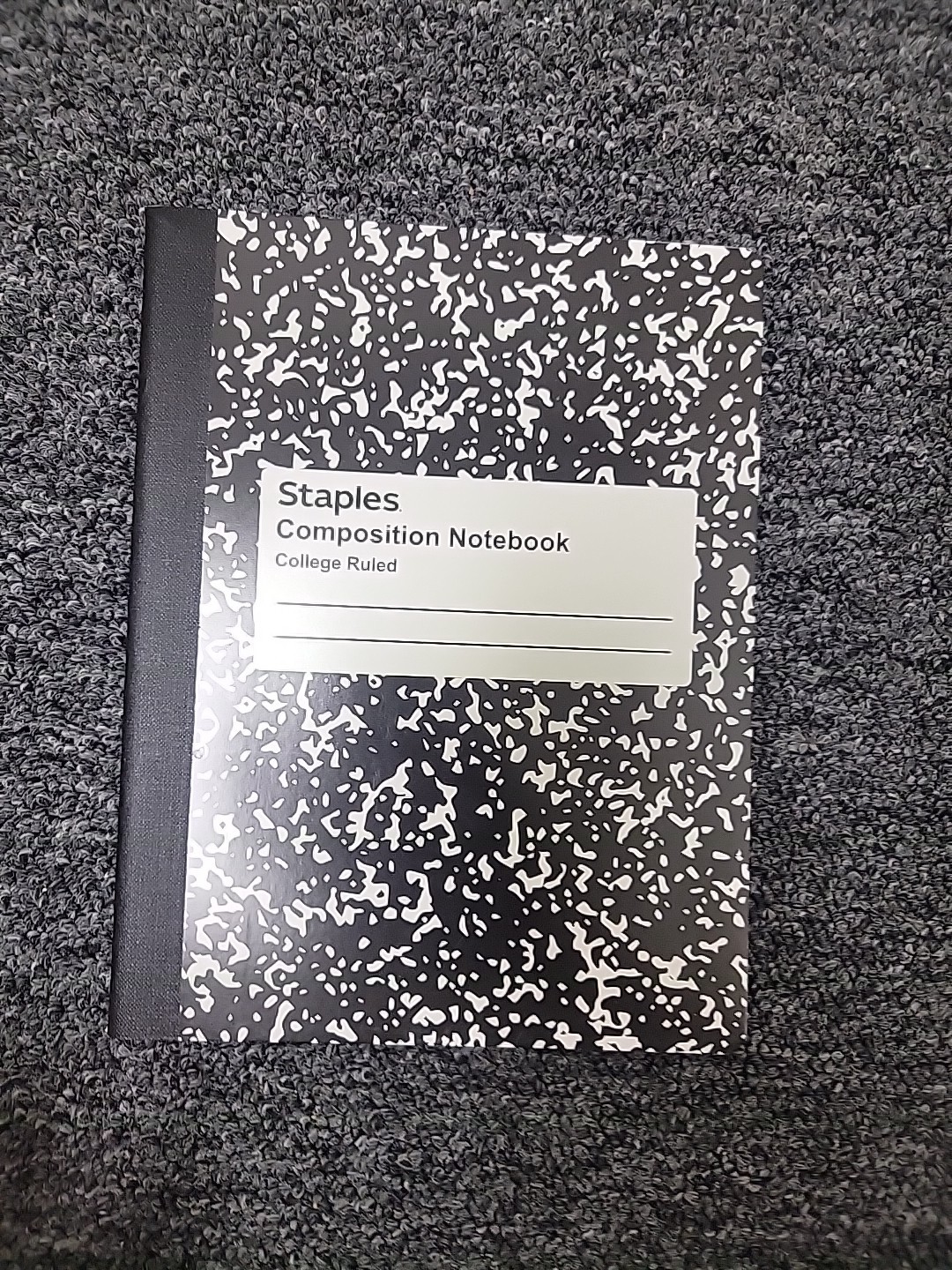 Black Composition Notebooks 6 Pack Wide Ruled Paper 7-1/2″ x 9-3/4″ 100 Sheets