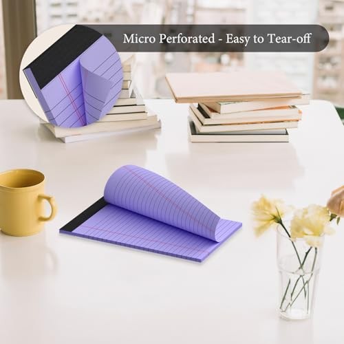5 Pcs Note Pads 5 x 8 Inch Small Legal Pads 5 x 8 5×8 Inch Colored-5 Pack