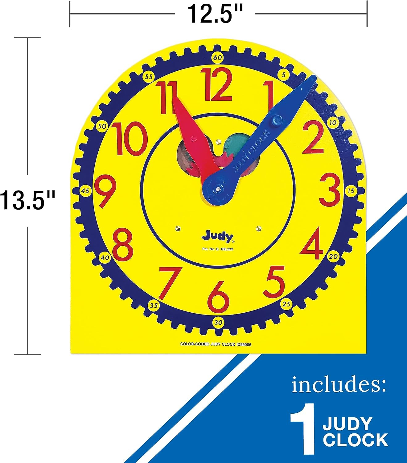 Carson Dellosa Telling Time Teaching Clocks for Kids Educational Bundle, Judy Cl