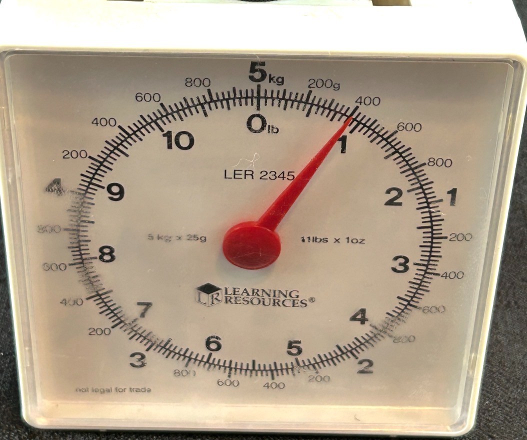 Learning Resources Dial Scale 11 lb Homeschool Classroom Math Science Kitchen