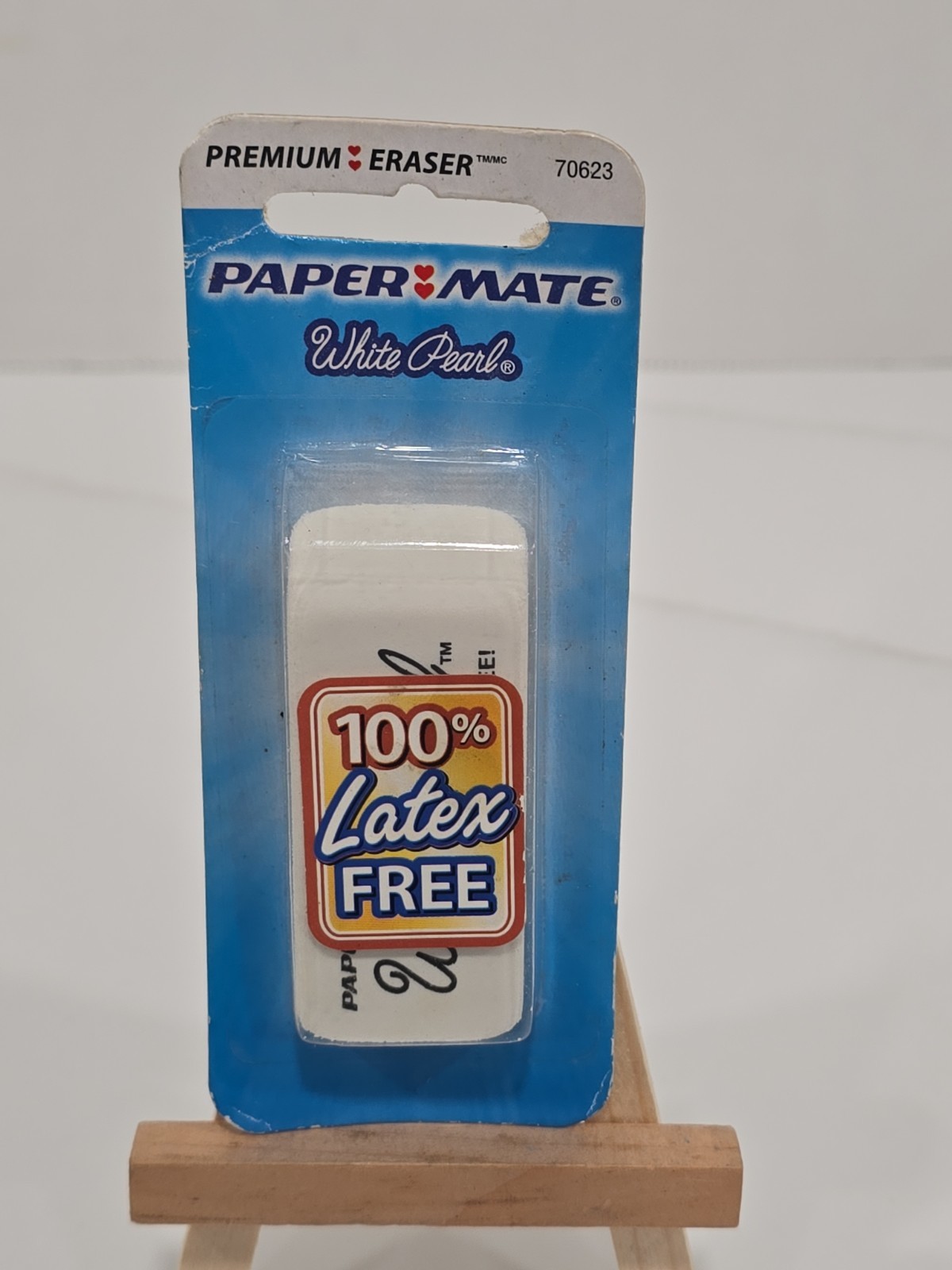 🔥 VINTAGE 2006 Paper Mate WHITE PEARL Eraser 1 Pack Model # 70623 NOS NEW