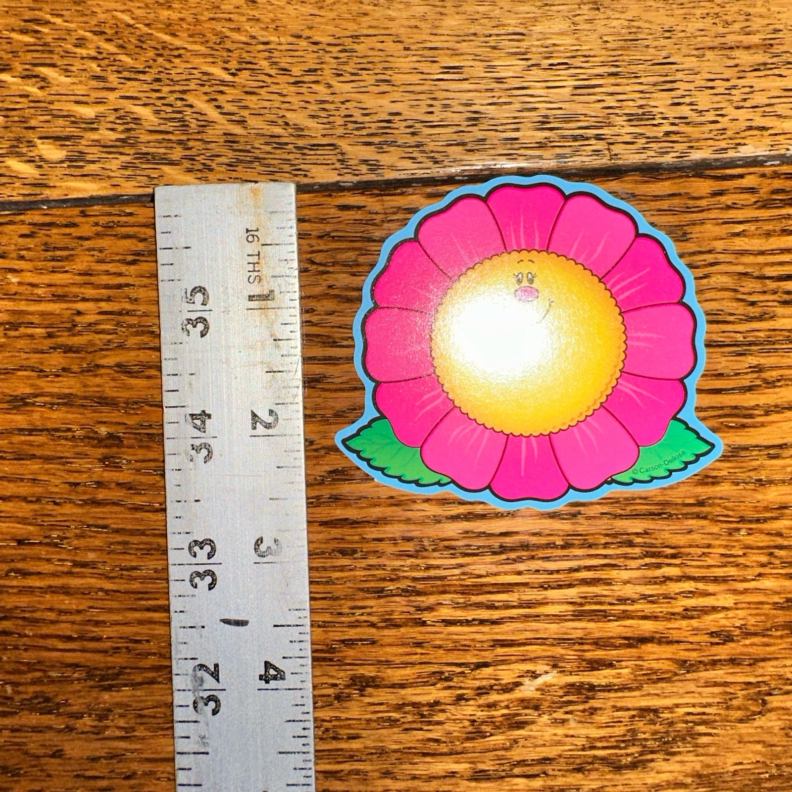 Vtg Carson Dellosa 90s Y2K Smiling Flowers MINI Die Cut Cutout Set 18 Dopamine