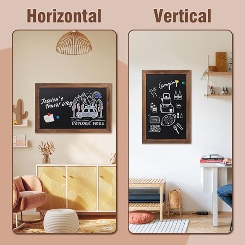 20×30 Magnetic Chalkboard Rustic Real Wood Frame Wall Sign Kitchen Cafe Decor