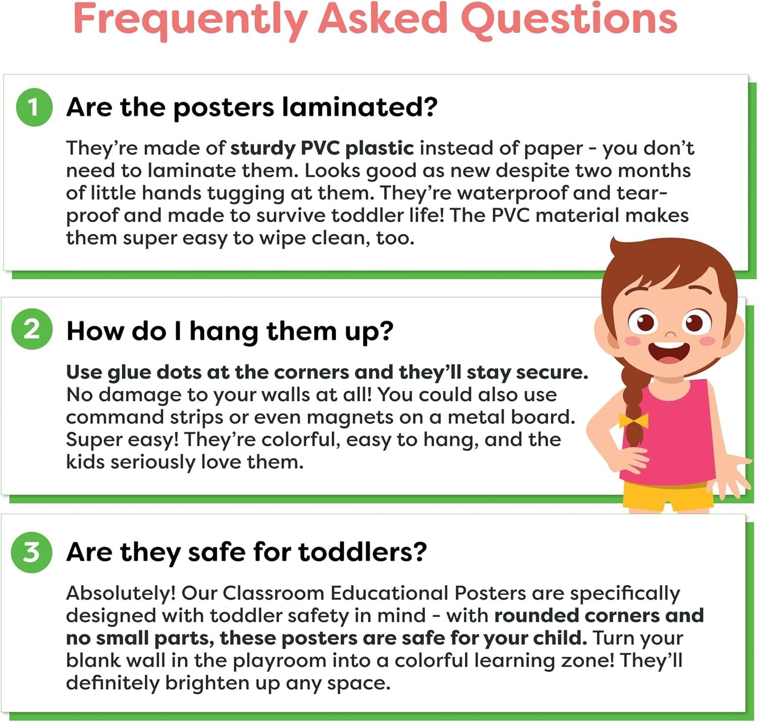 Classroom Educational Posters – 20pcs 16” x 11” – Teacher Classroom Must Have…