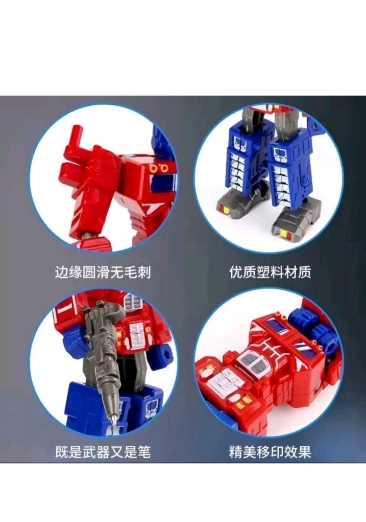(one pen) 2 in 1 Transformation Robot Pen Toy Deformable Ballpoint Pen Prime