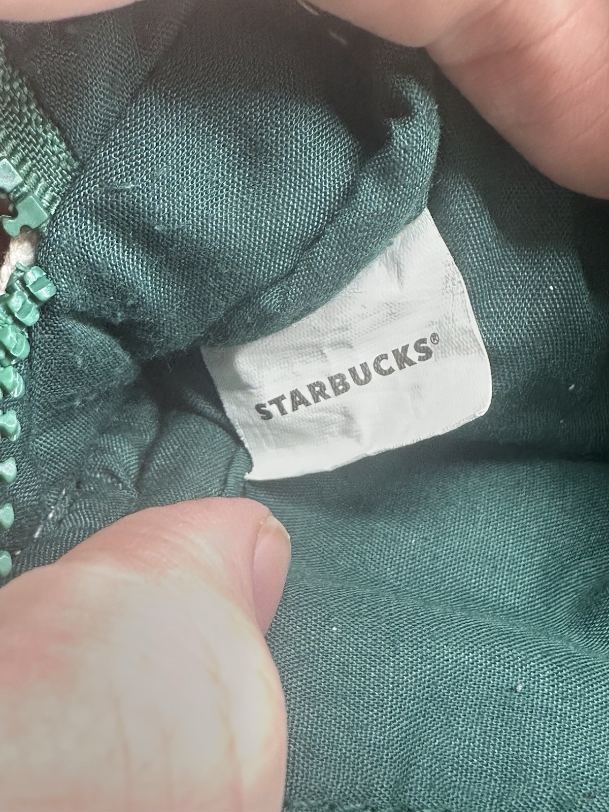 2018 Starbucks Cotton Zippered Pouch Bag
