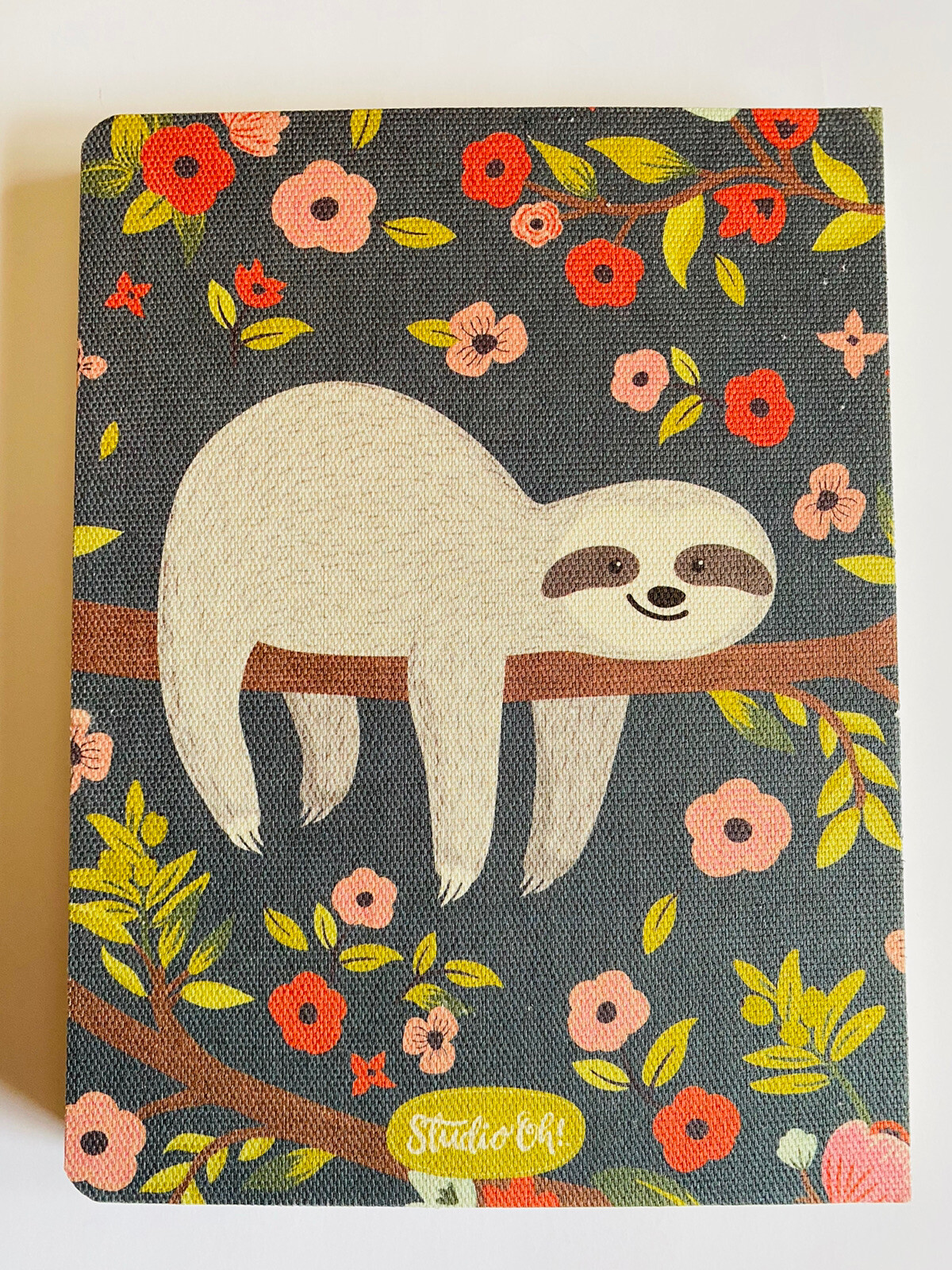 Medium Coptic Bound Notebook Journal Studio Oh! – Follow Your Dreams Sloth boho