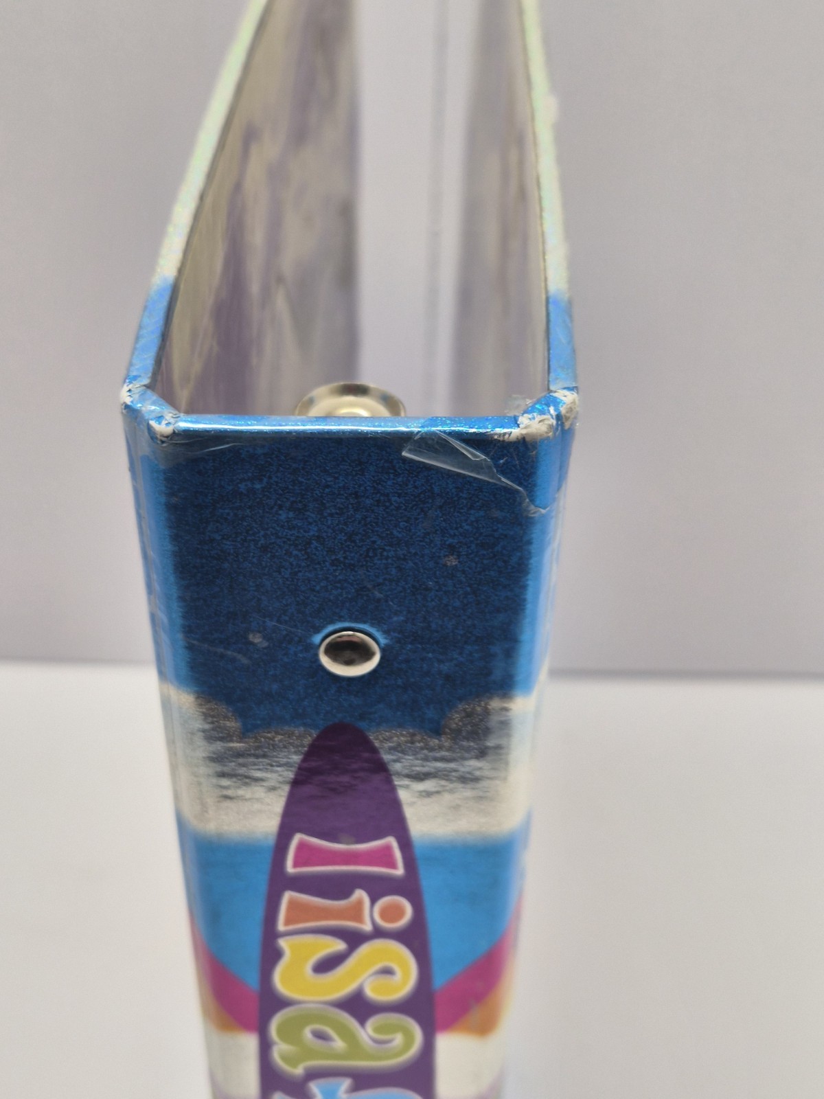 ​Vintage Lisa Frank 3-Ring Binder Holographic Angel Kitty Cat Rainbow 90s Y2K