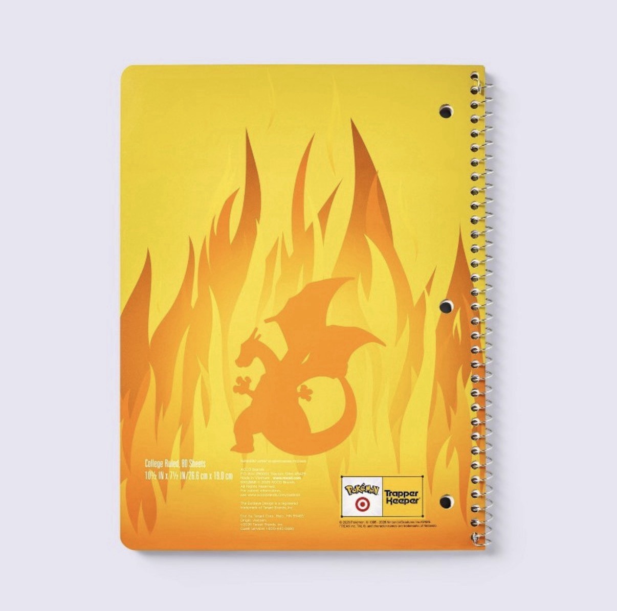 NEW Pokémon x Target Charizard Trapper Keeper Spiral Notebook Mead