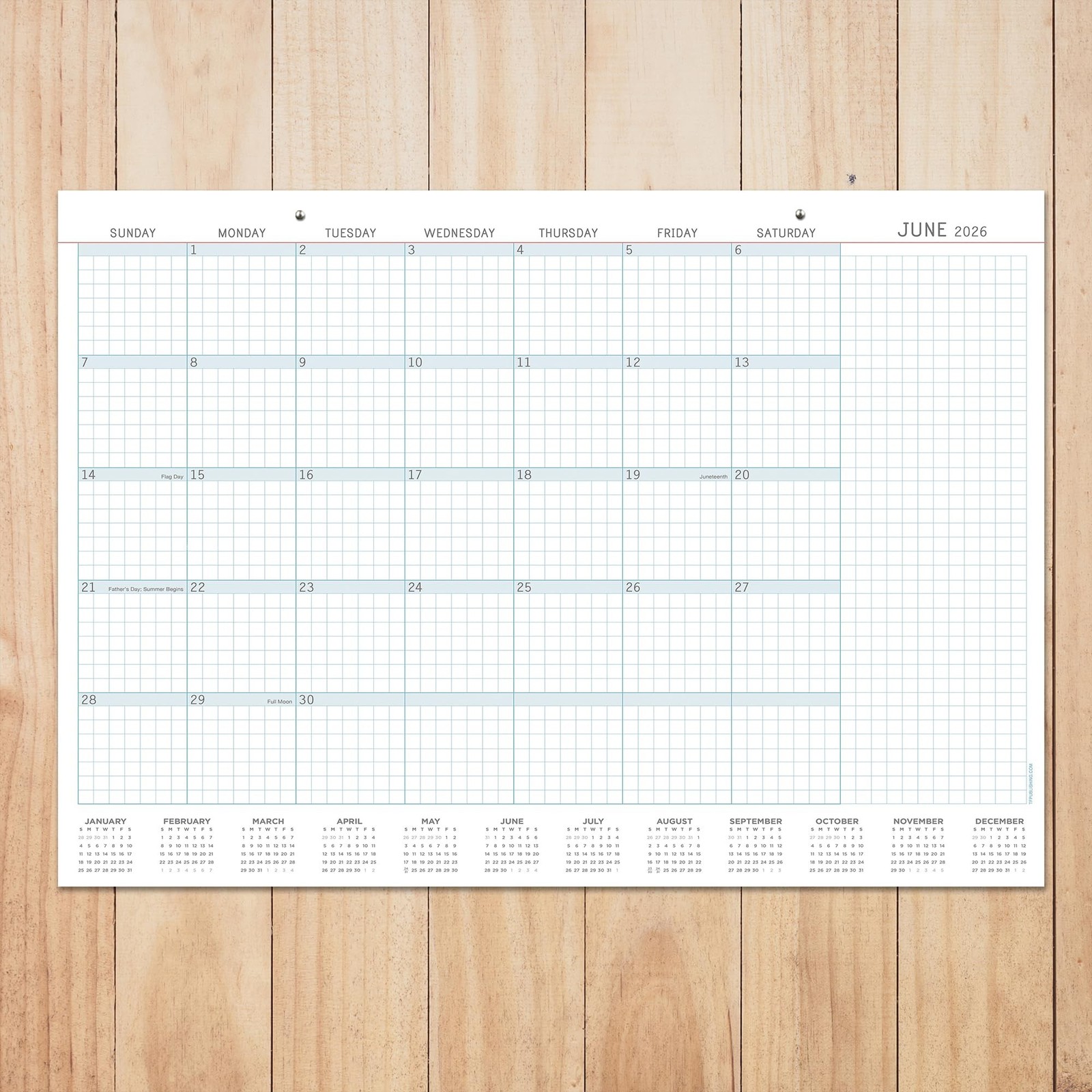 TF Publishing 2026 Professional Medium Desk Pad Monthly Blotter Calendar – 12…
