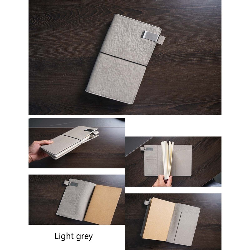 Soft Leather Journal Loose-leaf Notepad Personal Diary Set Stationery Gift Set