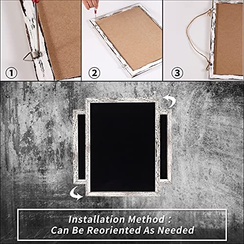 3 Pack 12×16 Chalkboard Set Rustic White Wood Frame Wall Menu Wedding Sign Decor