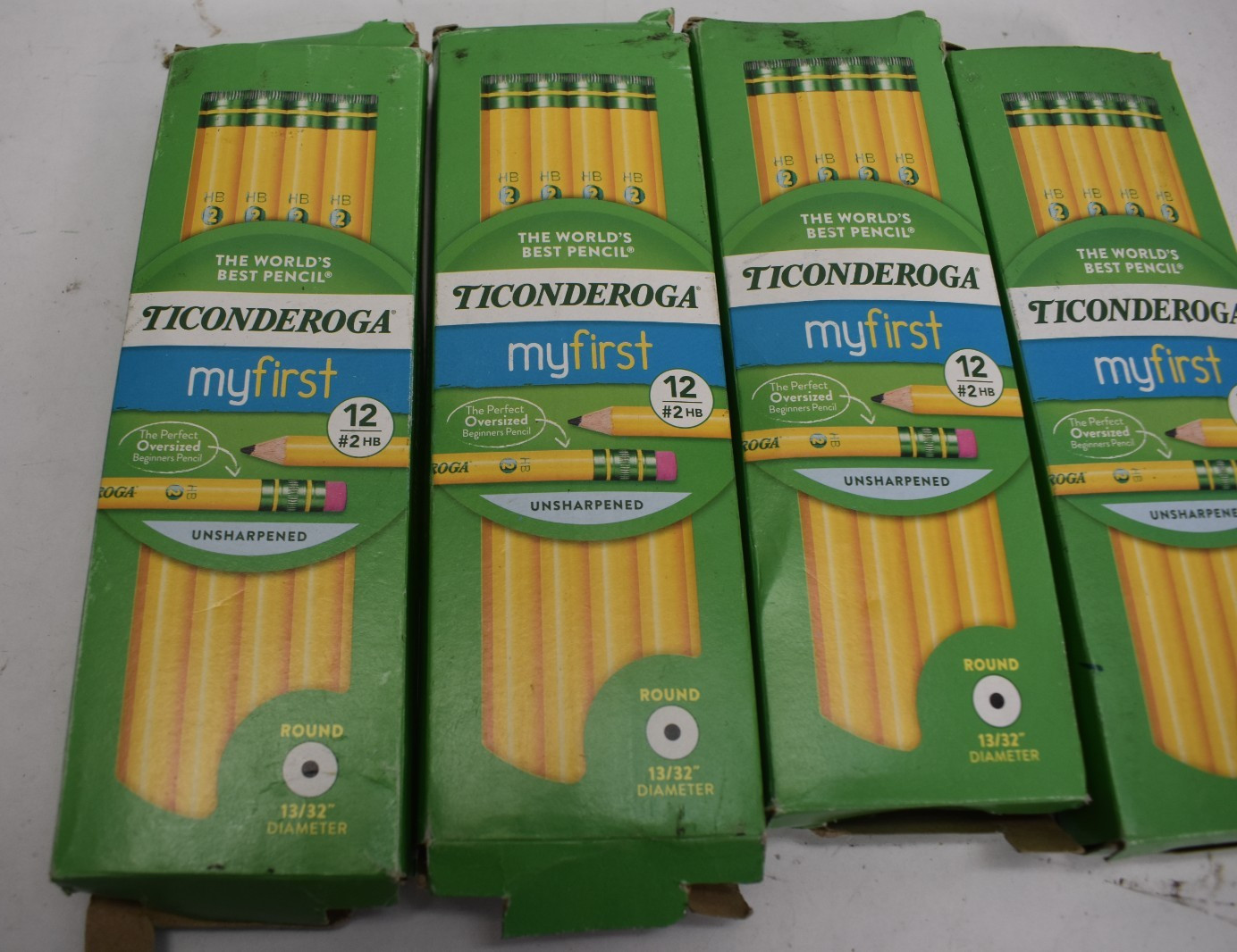 Ticonderoga Beginners Primary Size #2 Pencils 12/Pkg Yellow 13308 4 Packs of 12