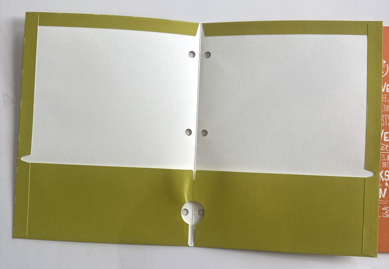Lot of 16 Mead 3-Hole 2-Pocket Portfolio Folders 12″ x 9 3/8″ “We Mean GREEN”