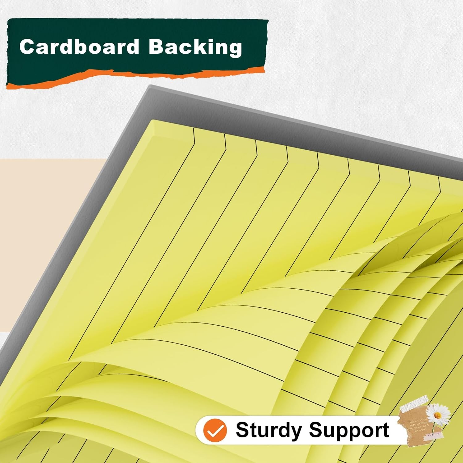 Pads 8.5 x 11 Yellow Writing Pads Wide Ruled Note Pads 8.5 x 11 Lined Double
