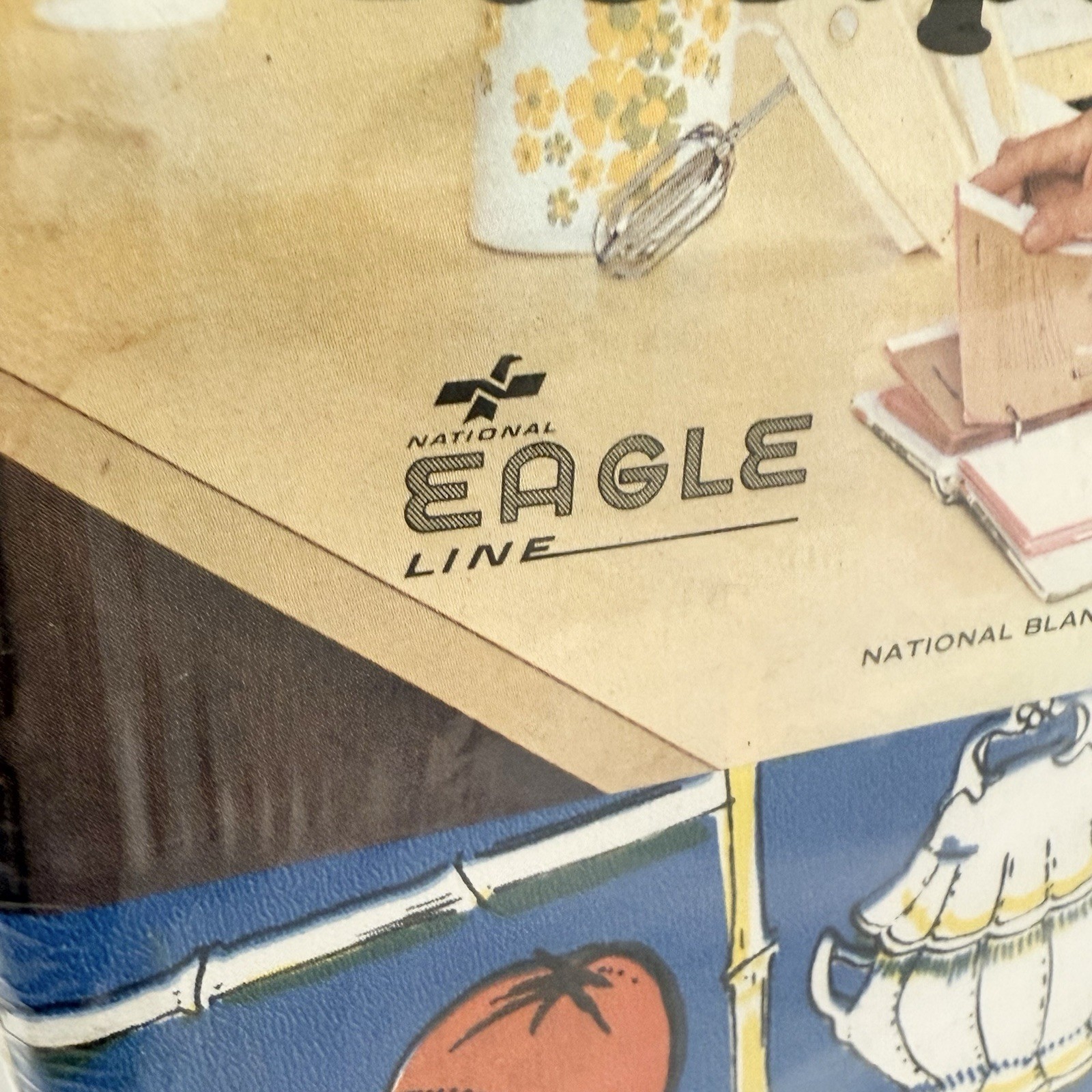 Vintage My Favorite Recipes Binder Eagle National Blank Book Retro MCM Kitchen