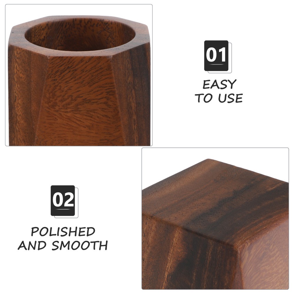 Wooden Kitchen Utensil Holder Pen Display Stand Pencil Holders for Desk