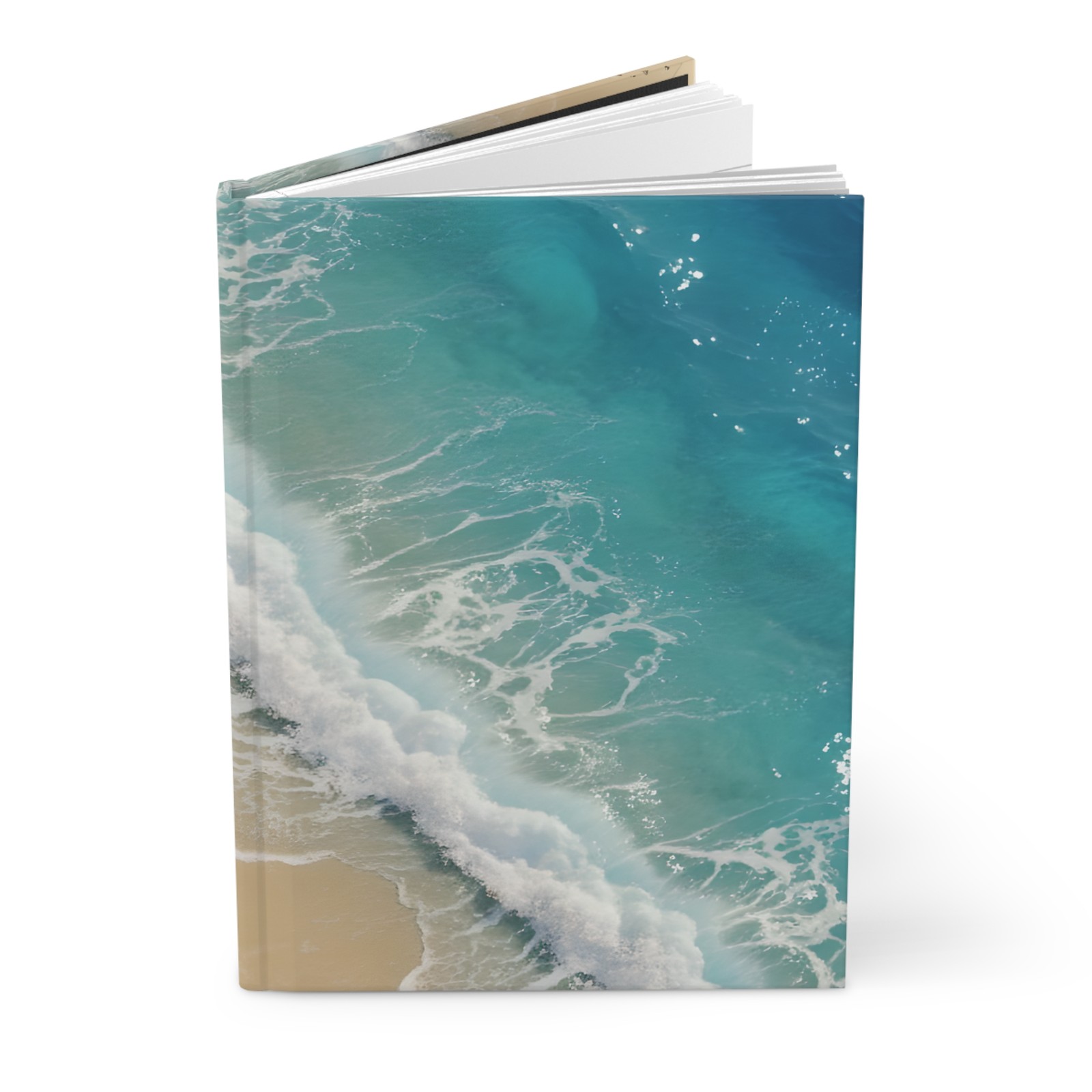 Beach Waves Journal | Ocean Shore Hardcover Matte Notebook | Personal Diary