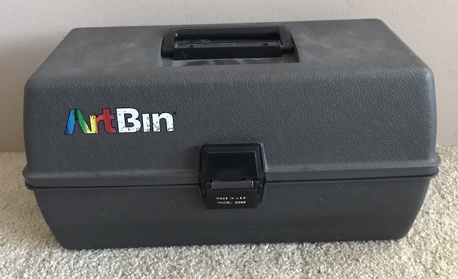 Art Bin Tackle Box Pencil Marker Art Case Model 8399 Made USA – Dark Gray