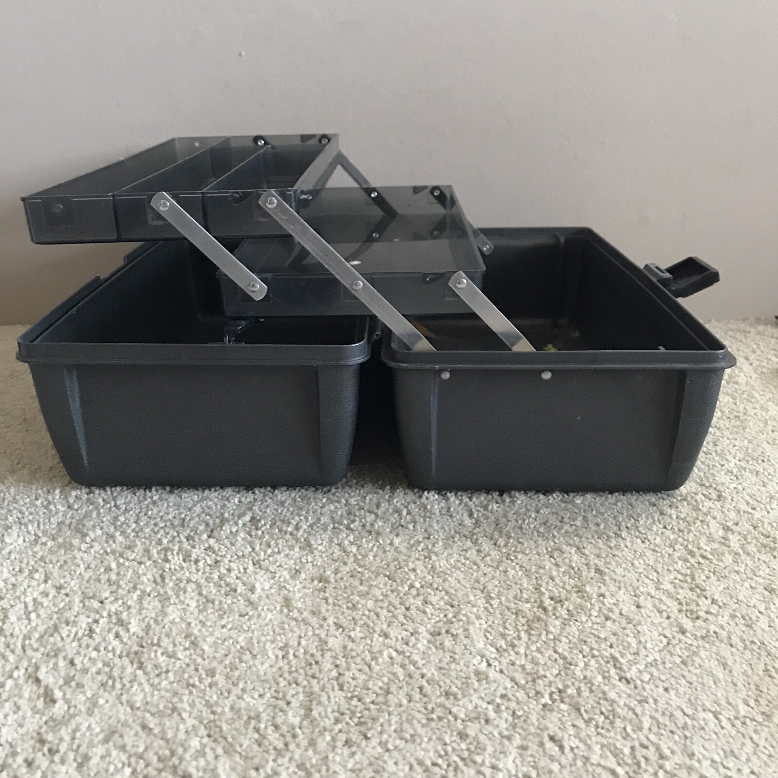 Art Bin Tackle Box Pencil Marker Art Case Model 8399 Made USA – Dark Gray