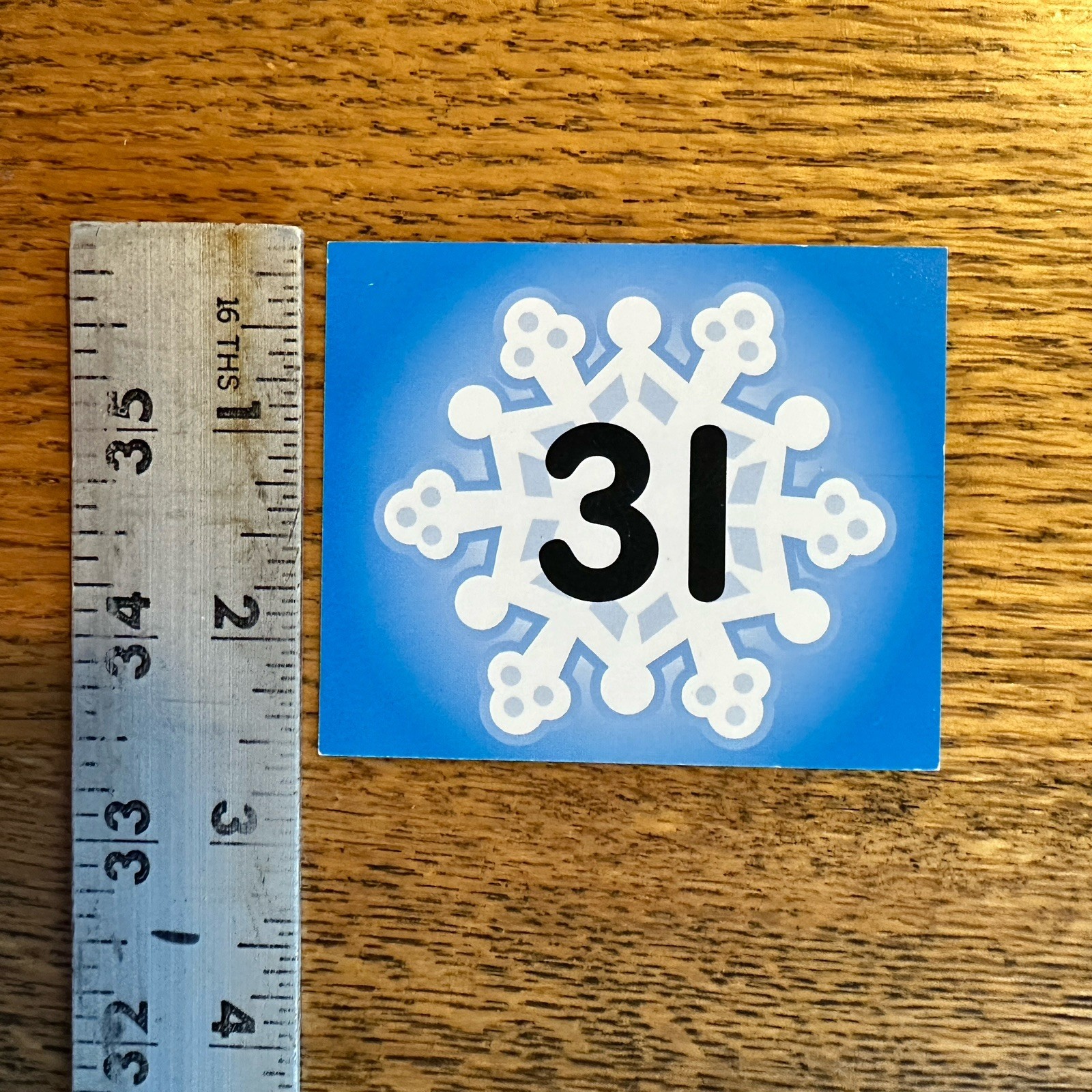 Vtg Carson Dellosa 90s Y2K Calendar Pieces Double Side Snowman Snowflake January