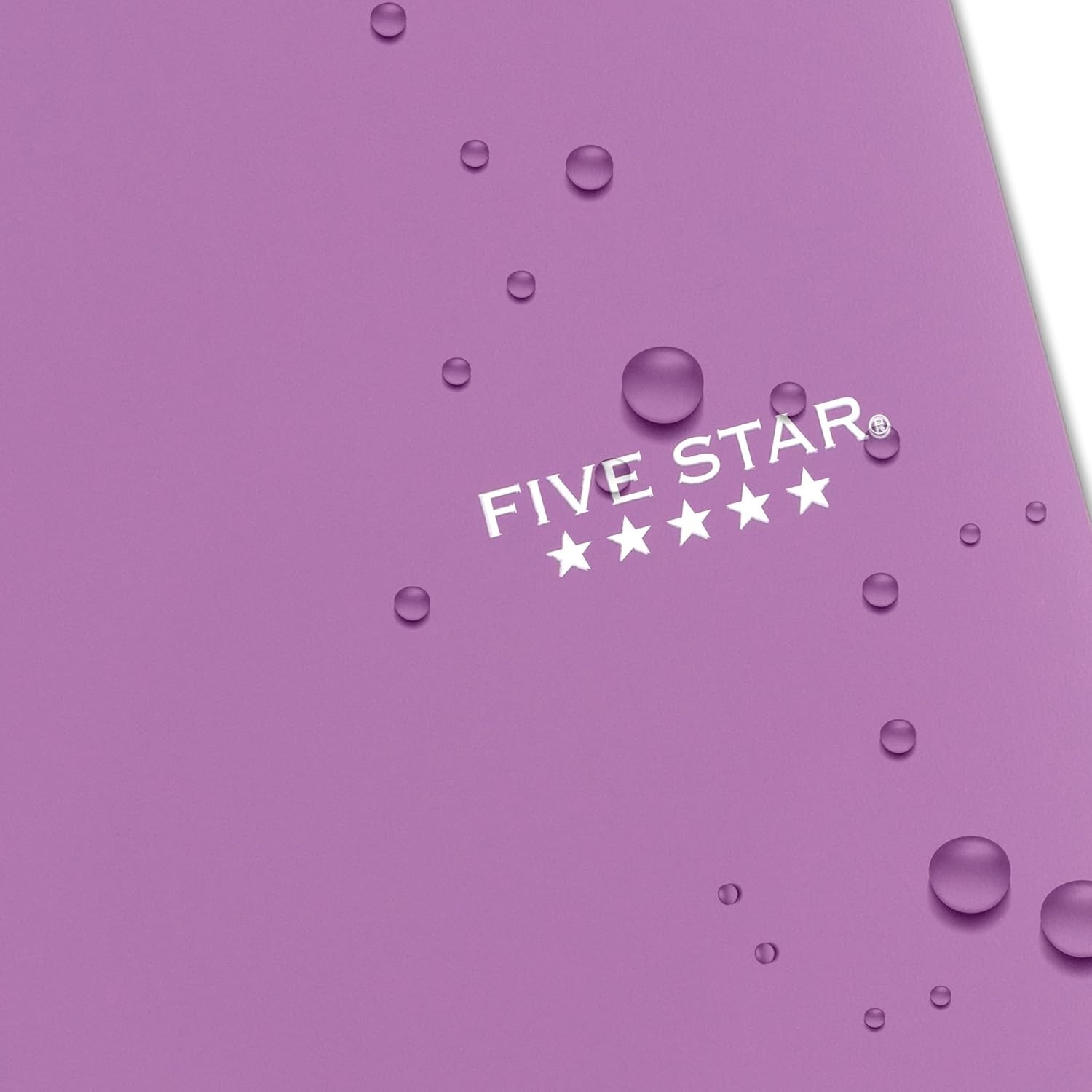 Elegant Amethyst Purple Spiral Notebook, 5 Subject with Digital Study App Access