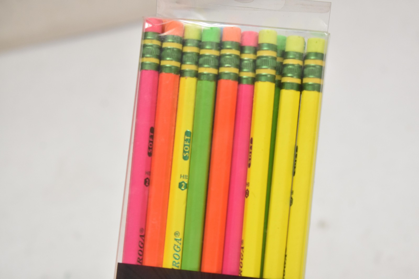 Ticonderoga Neon Pencils 18 Pack #2 HB Sharpened Latex Free School Multi-Color