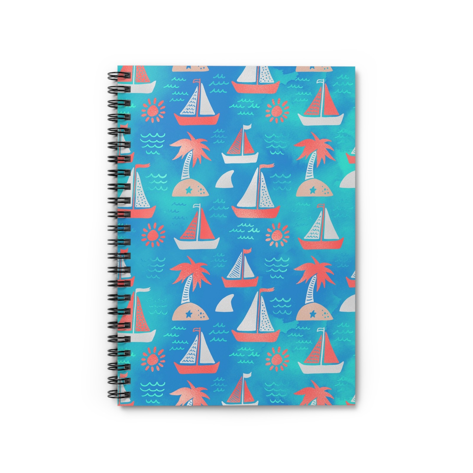 Sailboat Spiral Notebook – Ruled, Nautical Journal, Ocean Theme, Gift for […]