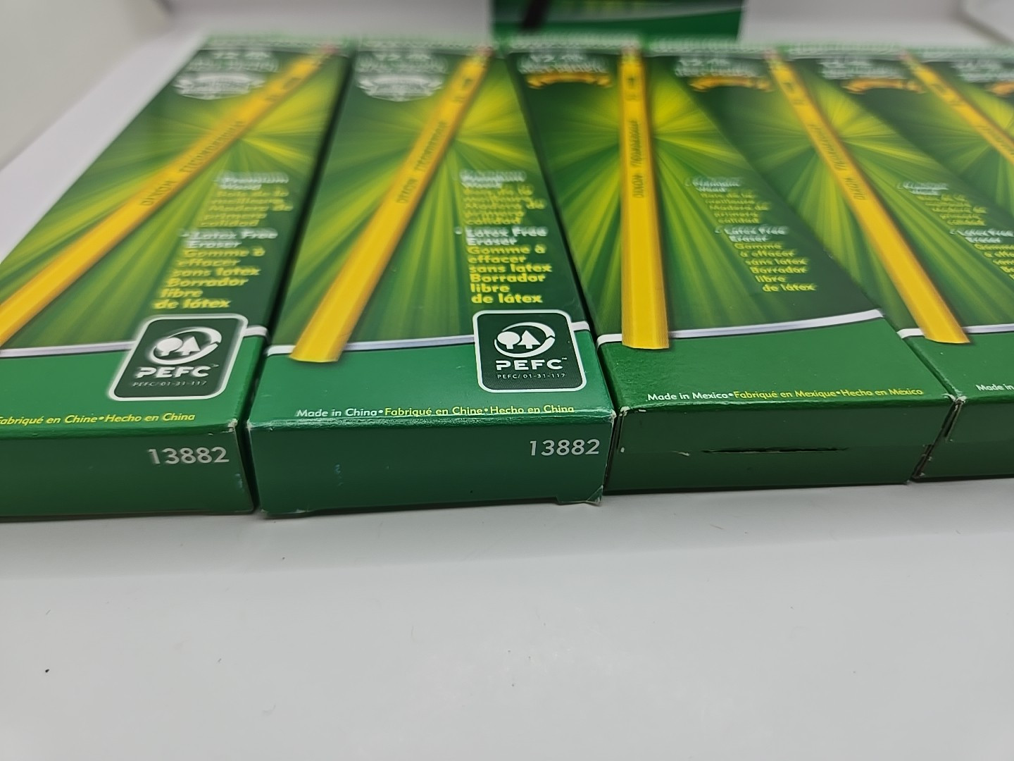 Lot of 7 – Ticonderoga #2HB Pencils 12 Packs Yellow 13882 1 Pack Black Free Ship