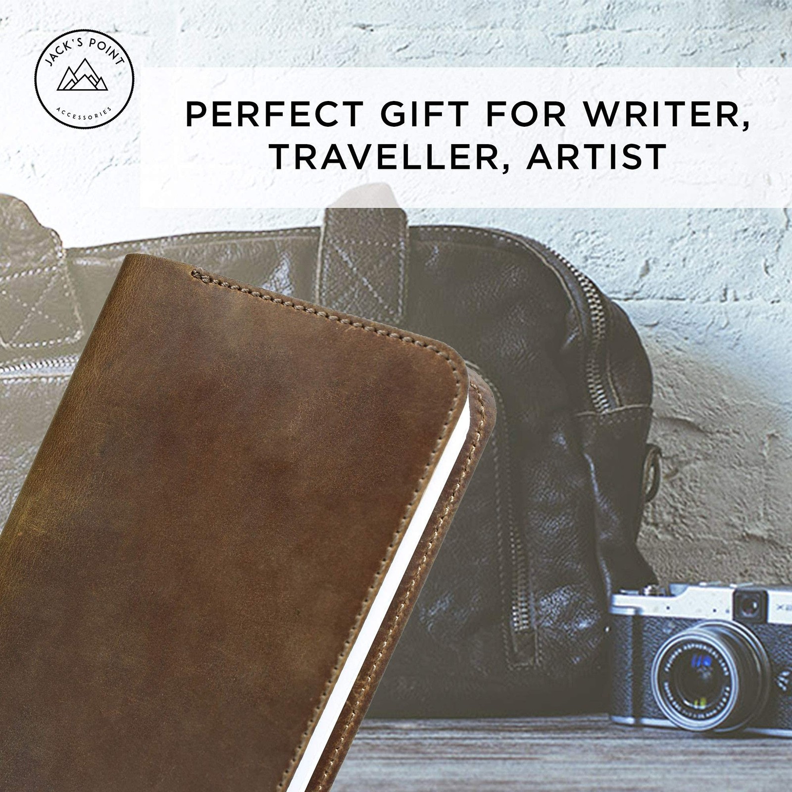 Jack’s Point Leather Field Notes Cover for Memo – Pocket Sized Notebook, fits…