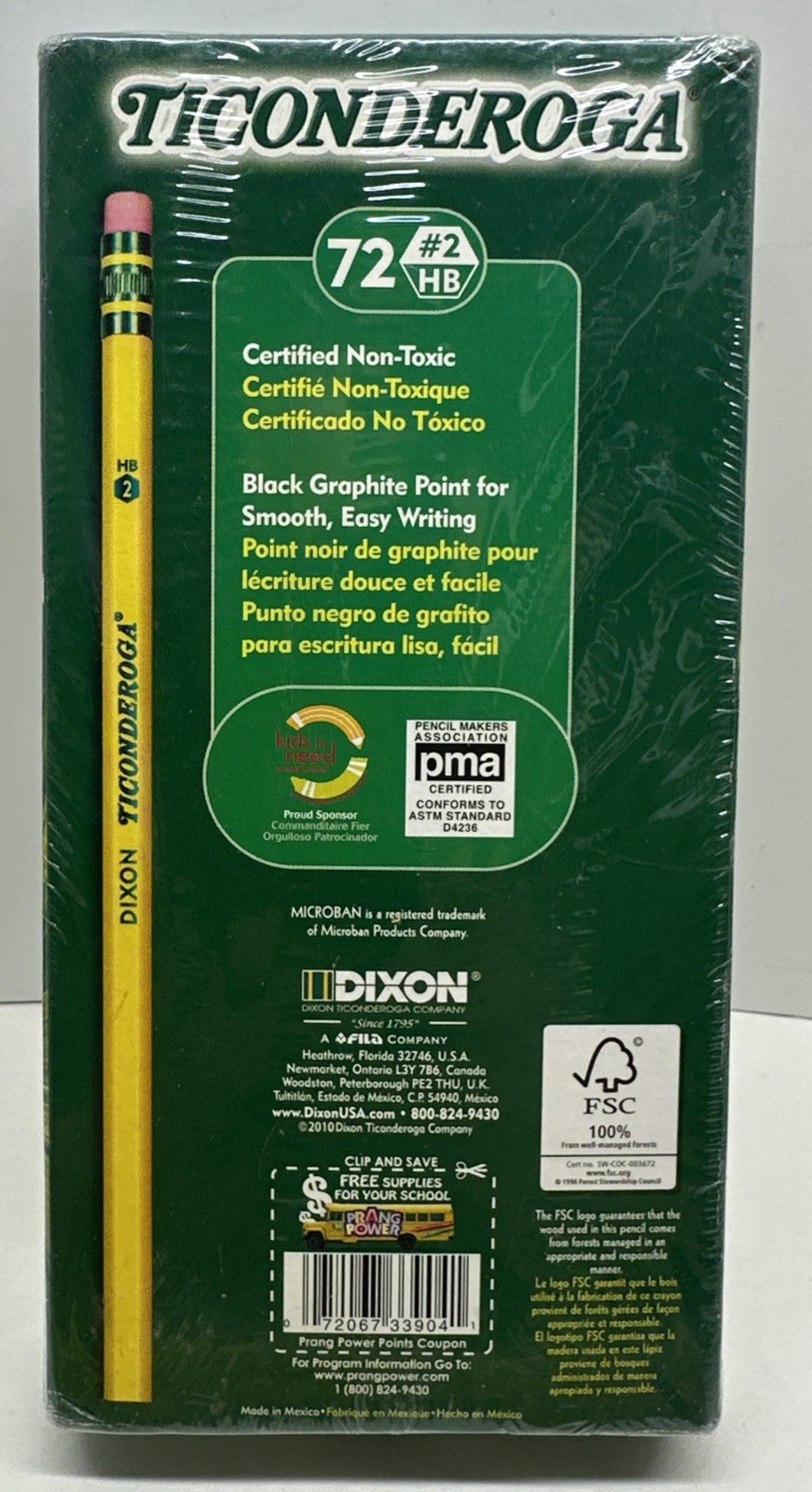 Mixed Bulk Lot of 130 Dixon Ticonderoga Pencils #2 HB Yellow Colored Microban