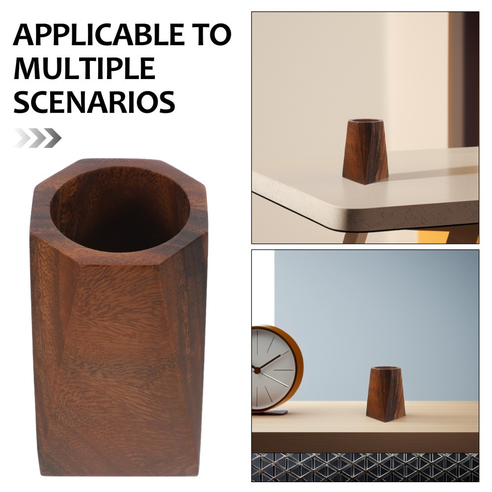 Wooden Kitchen Utensil Holder Pen Display Stand Pencil Holders for Desk