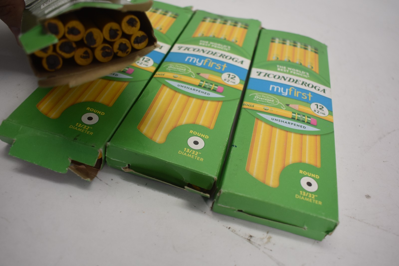Ticonderoga Beginners Primary Size #2 Pencils 12/Pkg Yellow 13308 4 Packs of 12