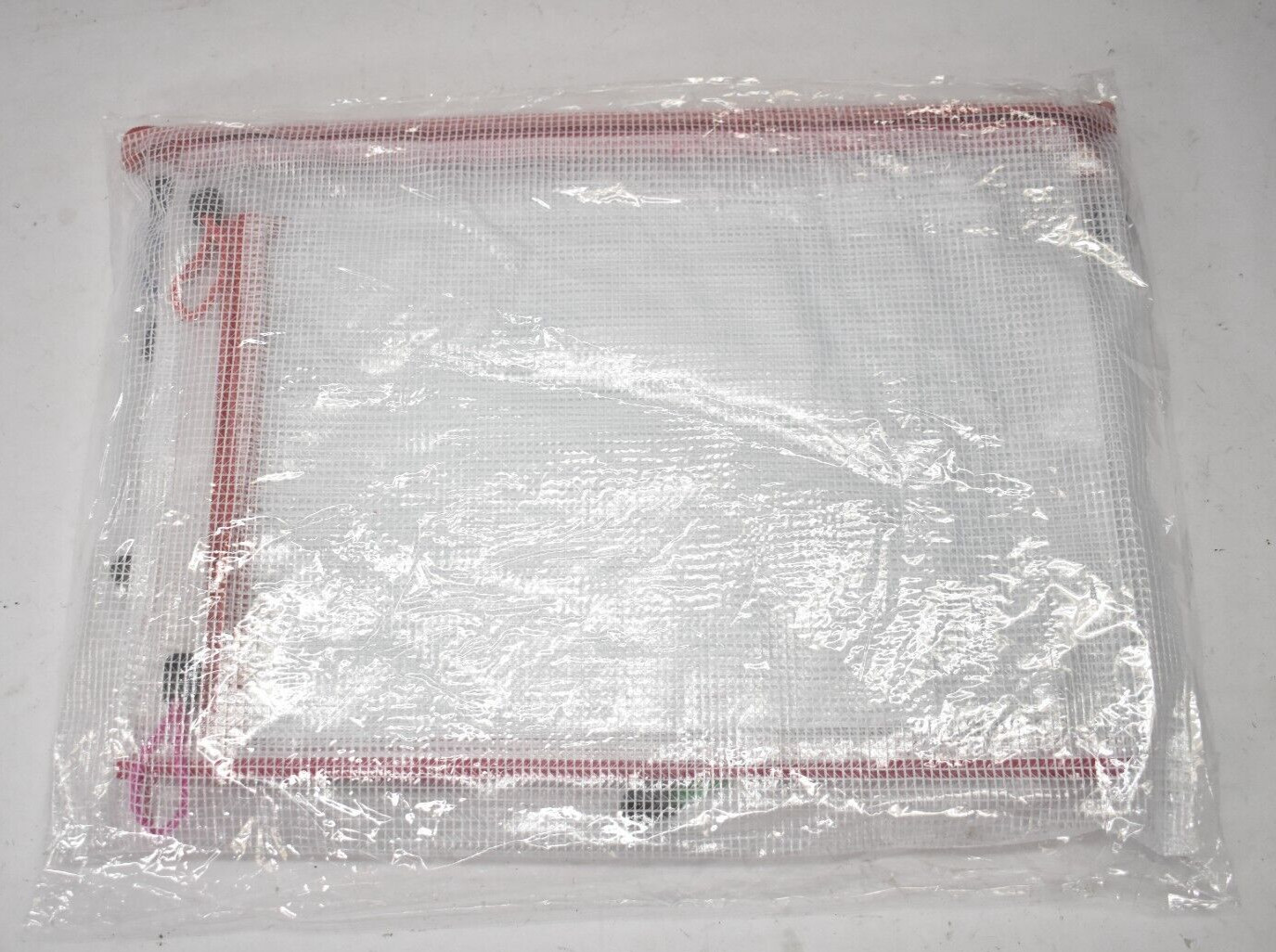 16 Piece Mesh Zipper Pouch Sets 8 Size Assorted Colors 374703 Clear Units